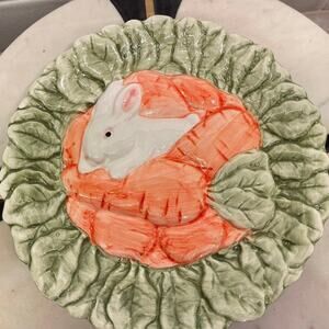 Vintage Vigor Bunny plate 7-3/4” Easter